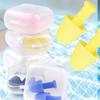 1Pair Reusable Waterproof Soft Silicone Earplugs Noise Reduction Sleeping Ear Plugs for Swimming Surfing Snorkeling