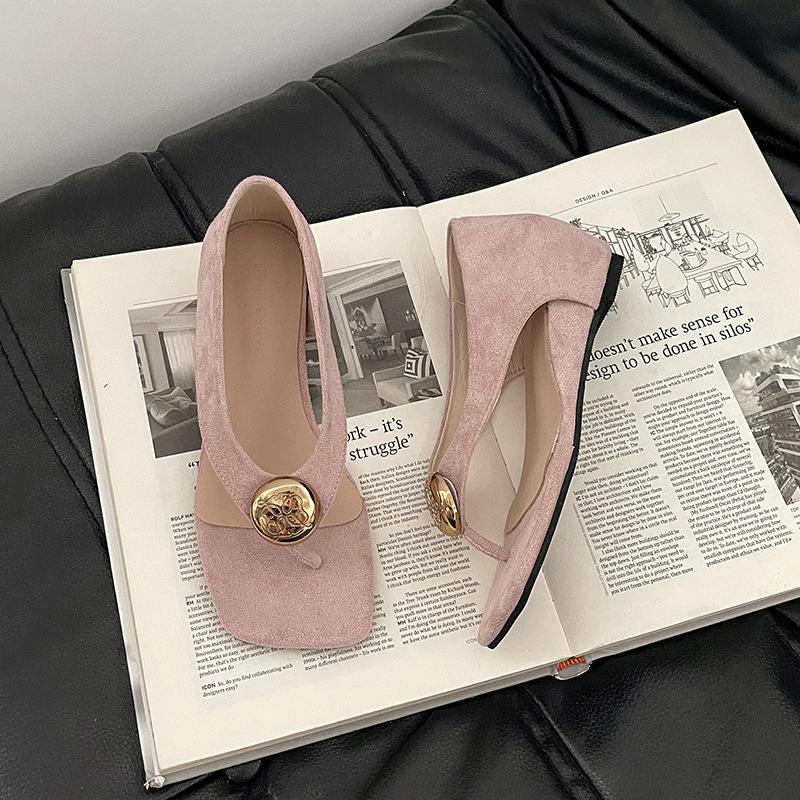 Niche Fashion Retro Herringbone Toe Cool Slippers Women's Summer New Design Sense Shallow Mouth Inner Height Increase Fashion Shoes