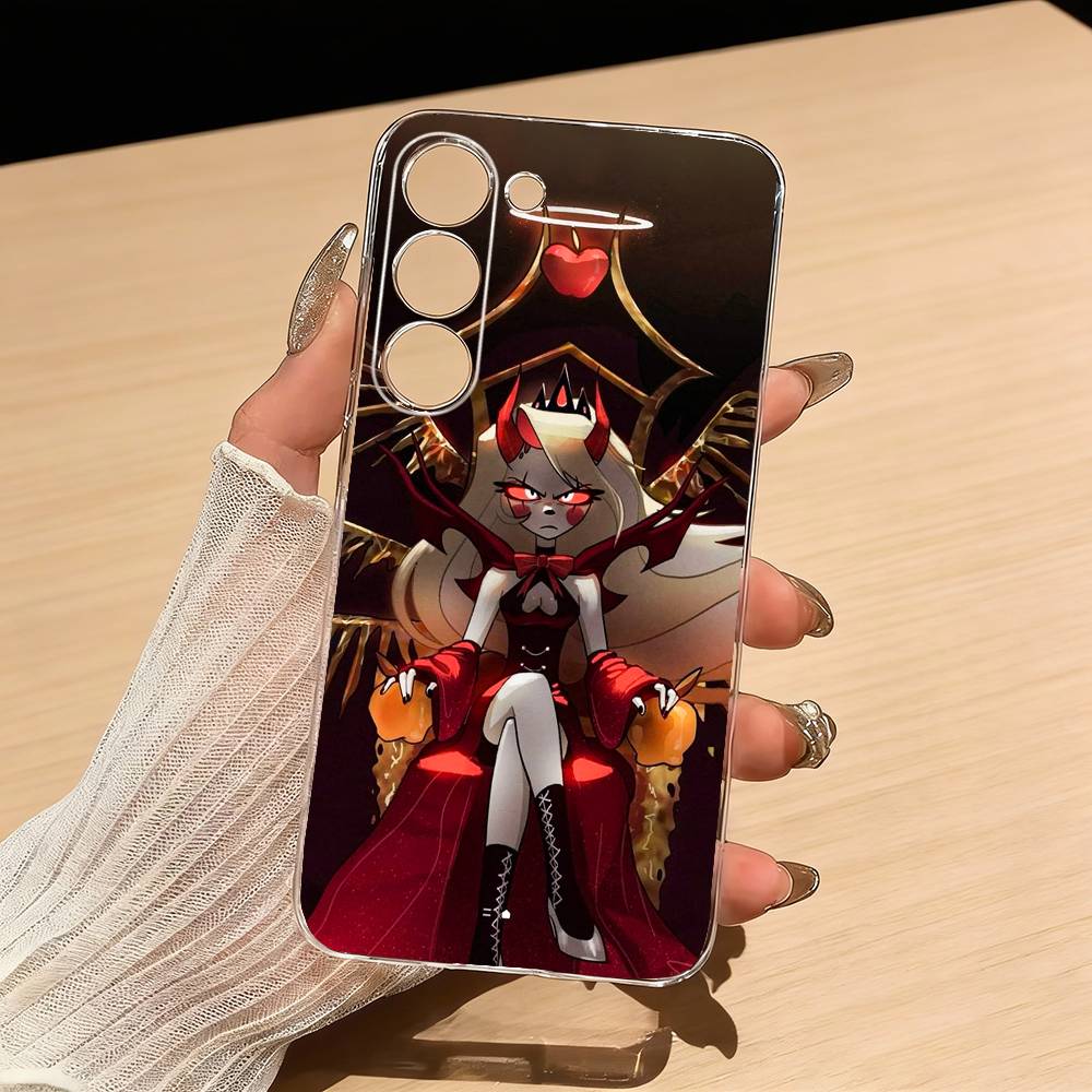 H-Hazbin H-Hotel Charlie Morningstar Phone Case For Samsung S25,S24,S21,S22,S23,S30,Ultra,S20,Plus,Fe,Lite Transparent Cover