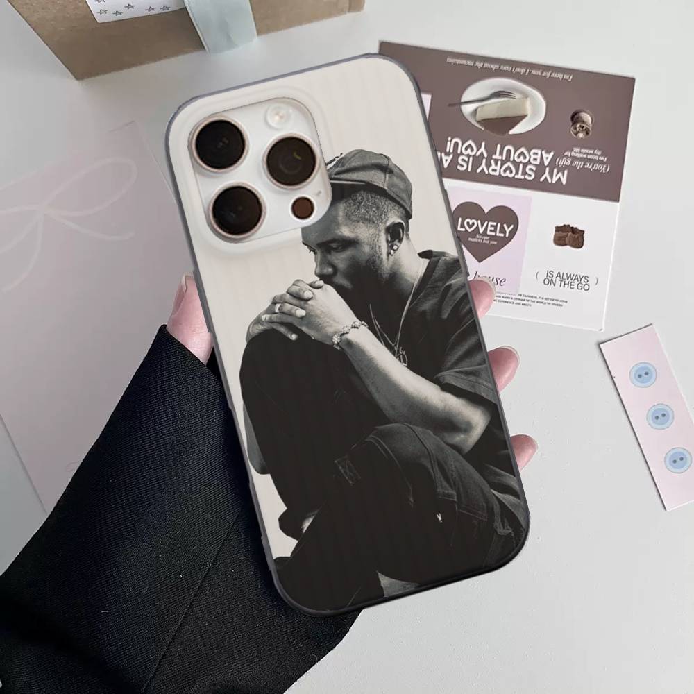 Singer Frank Blonde Oceans Hot For Phone 17 16 15 14 13 12 11 Pro Max Plus Pro Air Phone Case Corrugated Stripe Back Cover