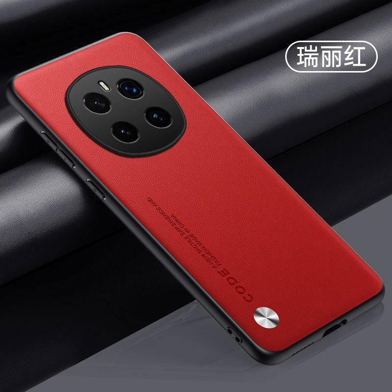 Applicable To Huawei Honor Magic7Pro Mobile Phone Case Honor X60Pro Plain Leather Anti-drop X50 Protective Case