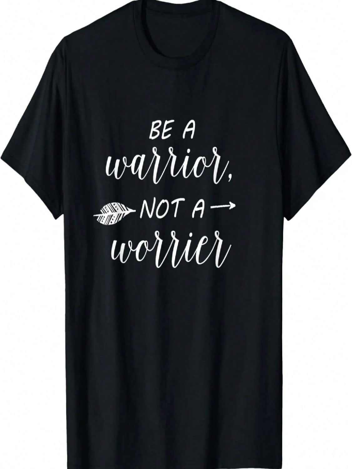 Wounisex T-Shirt Be A Warrior Not A Worrier S разноцветный