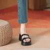 Premium thick-soled slippers for women's outer wear summer new non-slip heightening fashion muffin one-word drag
