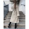 Women's Casual Leather Trench Coat - Autumn/Winter Fashion Outerwear, Loose Fit