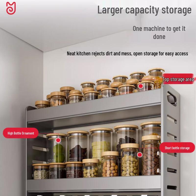 3-Tier Kitchen Spice Rack with 6 Jars