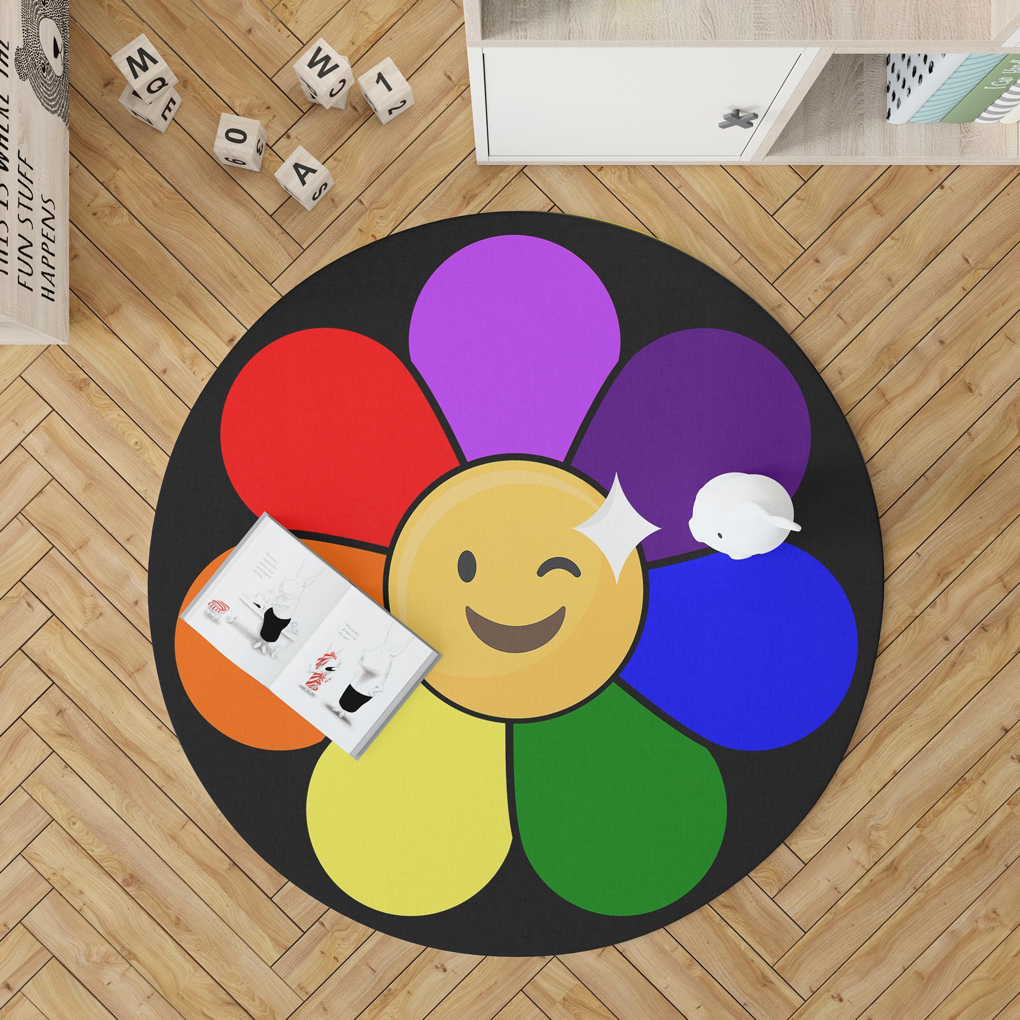 

Декоративный хлопковый тканый ковер с цветочным узором, современный, тонкий, моющийся устойчивый к пятнам трендовый тканый ковер для пола 50 x 50 cm