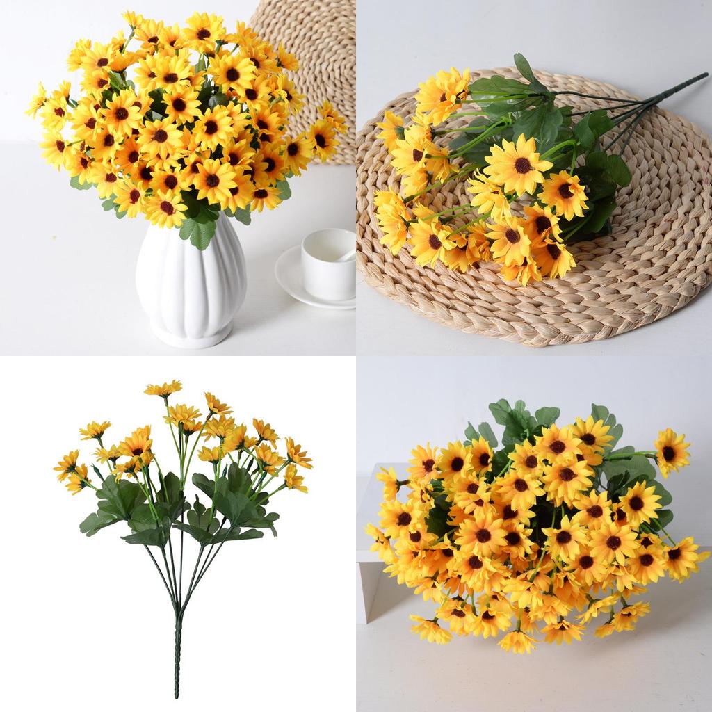 Helianthus Annuus Decor Artificial Flowers With Realistic Design For Outdoor Events And Indoor Accents