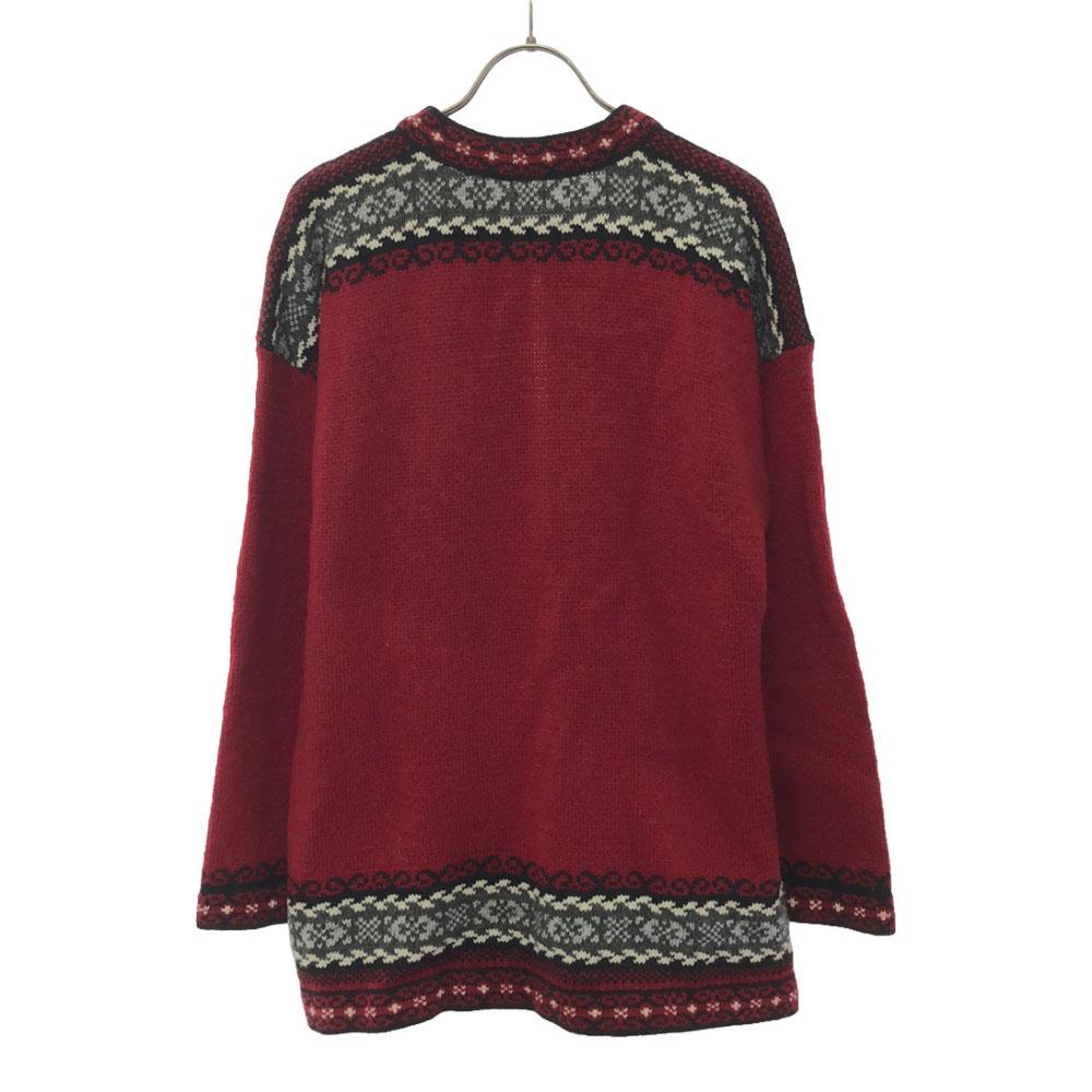 OLD 90s Tyrone Carcardigan Knit Jacket Red Women Used