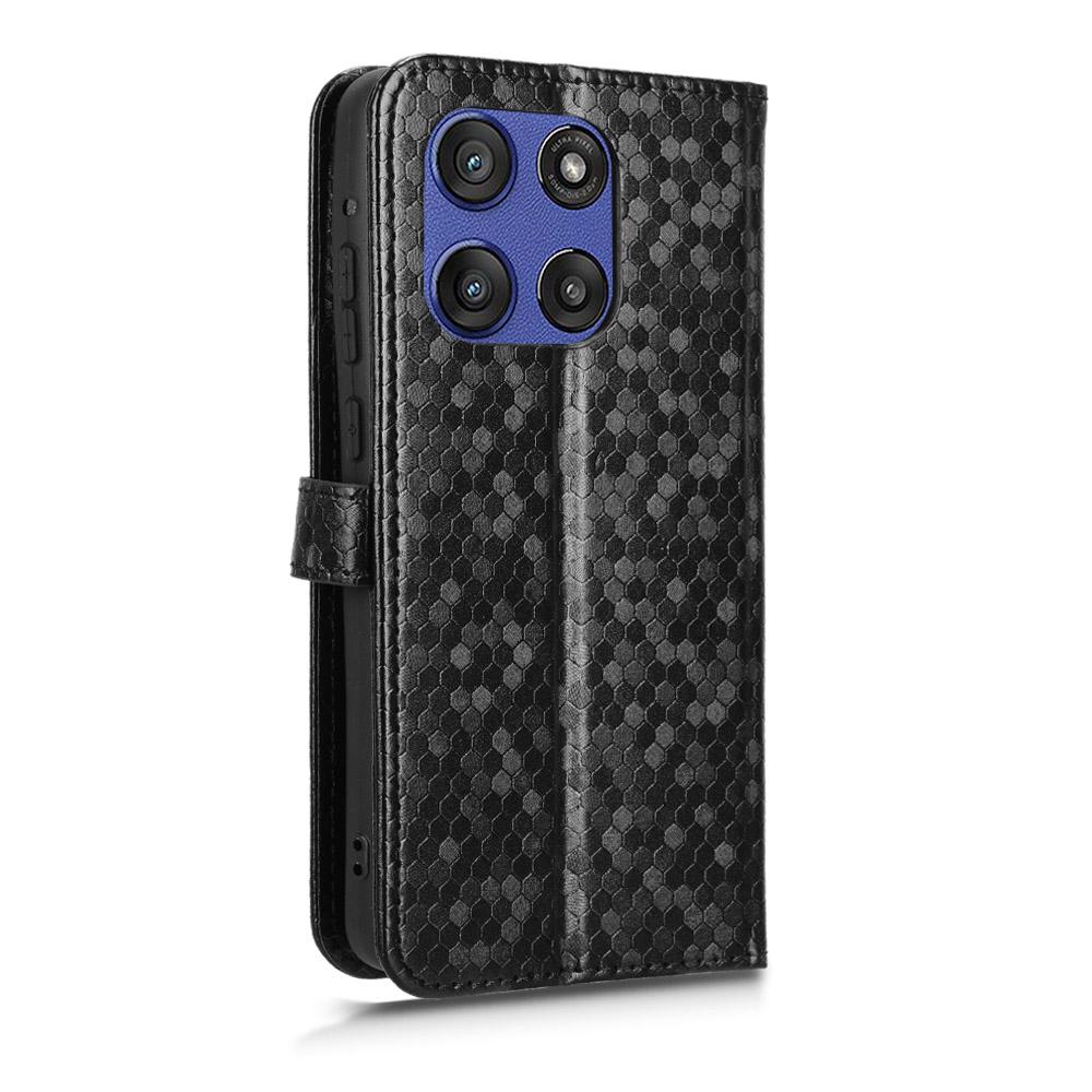 For Motorola Moto G Stylus 5G (2025)/Edge 60 Stylus 5G Wallet Case Dot Pattern Imprint PU Leather Phone Cover