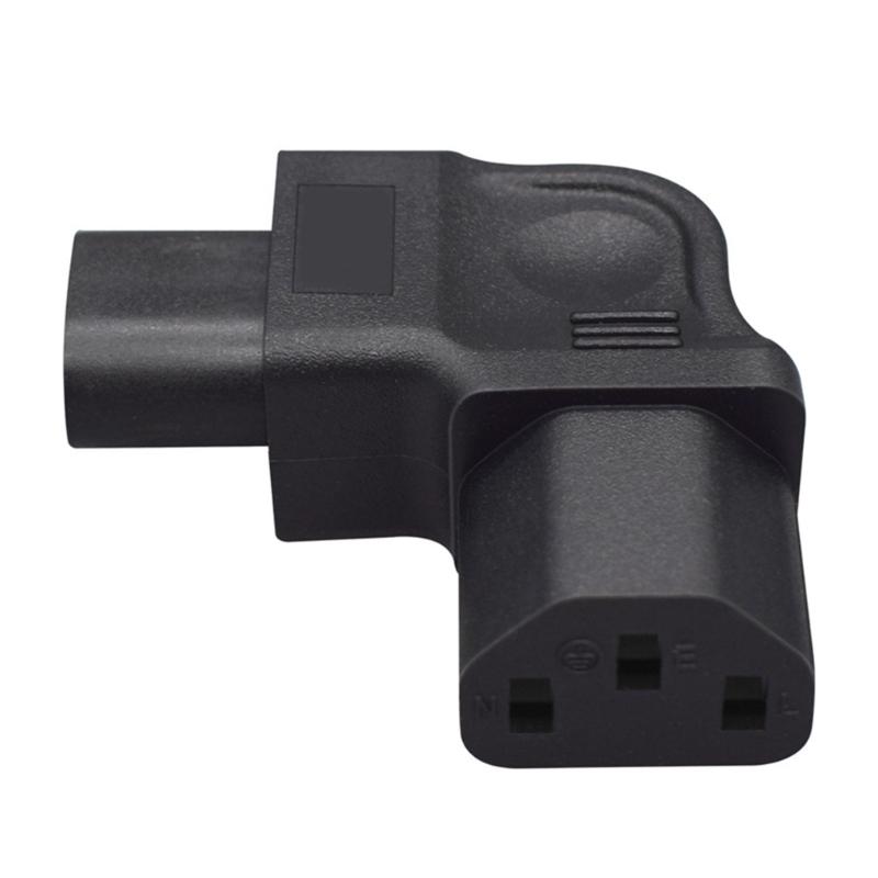 PDU Power Cable Adapter IEC320 C8 to C13 Figure 8 Male to Female IEC Right Angle Female Socket for Electronics