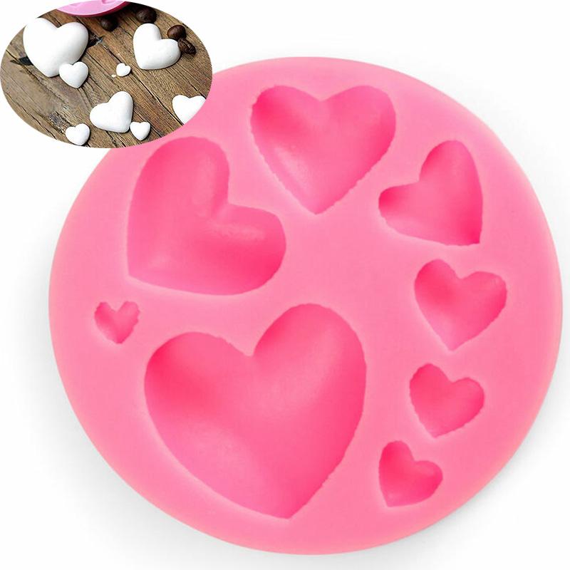 

Silicone Sugar Chocolate Mould Love Heart 3D Fondant Mold Craft Cake Decorating