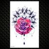 Black Dragon Fake Temporary Tattoos For Men Women Wolf Flower Tattoo Sticker Wings Creative Coyote Water Transfer Tatoo Arm Hand
