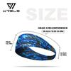 WRELS Summer Sport Headbands Breathable Fitness Sweatband Non Slip Elastic Tennis Headband Men Woman Soft Yoga Sweat Hair Bands