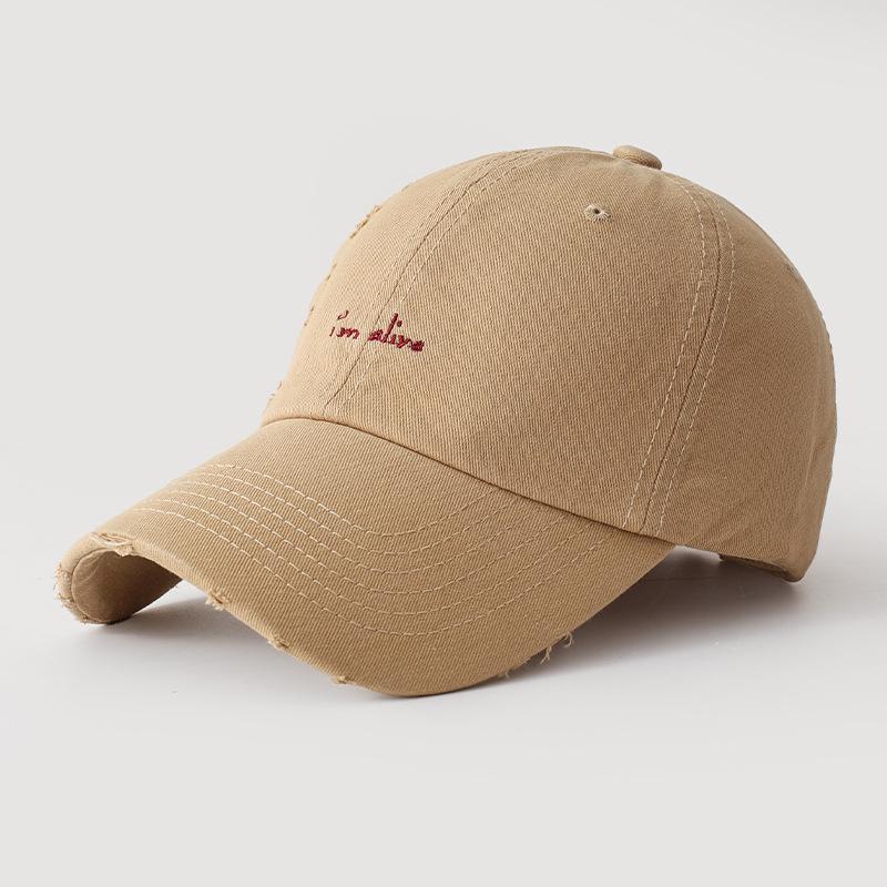 Simple small letter embroidered hat women's spring and summer casual versatile baseball cap sunscreen sunshade cap