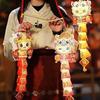 Traditional Craft Auspicious String Lanterns Cartoon Handheld Glowing Lanterns  Kids Gift