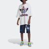 adidas Originale Cartoon-Print Lockerer Rundhalsausschnitt Kurzarm T-Shirt Herren Tops Weiß HB2964