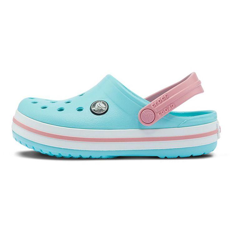 Crocs Bayaband Crocband Casual Clogs Non-Slip Durable Sandals Kids Sandals Blue White 207006-4S3