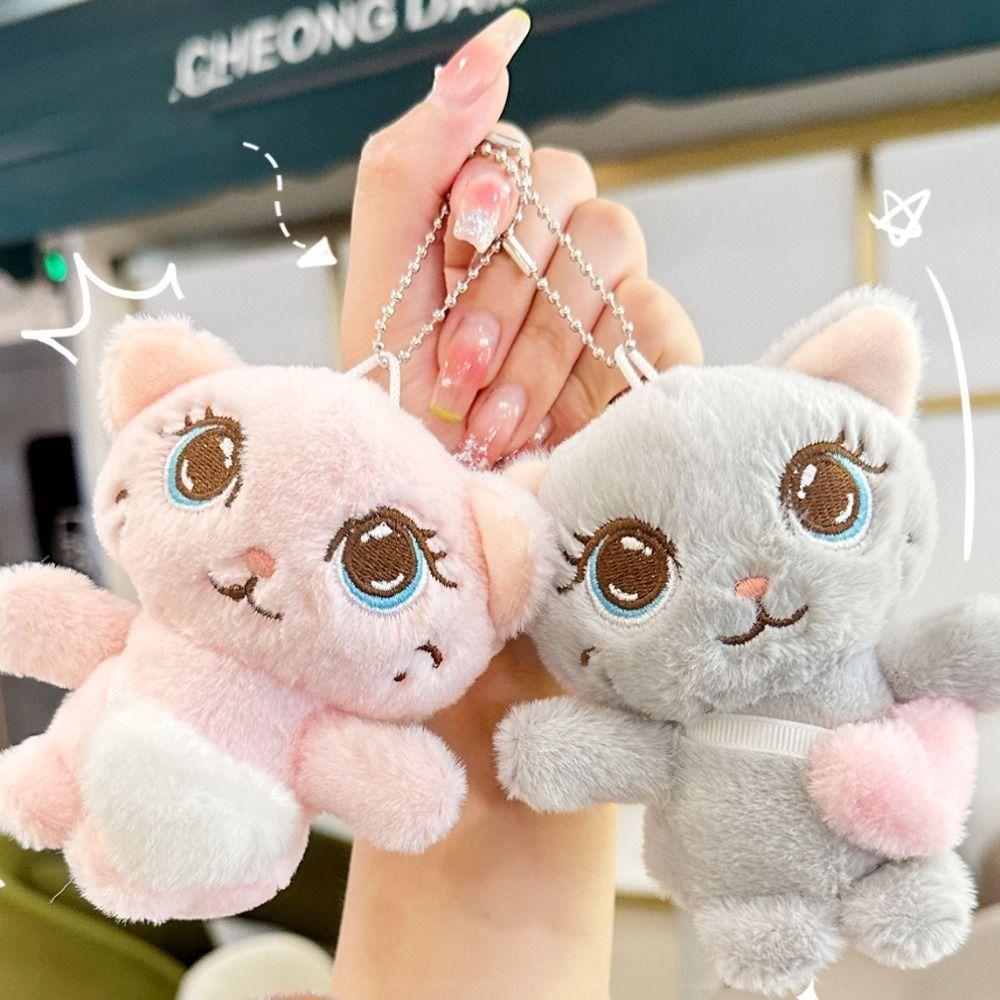 

Мягкая кукла Котенок с Love Bag Плюшевая игрушка Плюшевая плюшевая кошка Брелок Брелок Подарки на День Рождения