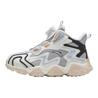 Kinder Trendige Mode Verdickt Warm Verschleißfest Rutschfest Mid-Top Freizeitschuhe Kinder Freizeitschuhe Grau Weiß Schwarz A22449941-3