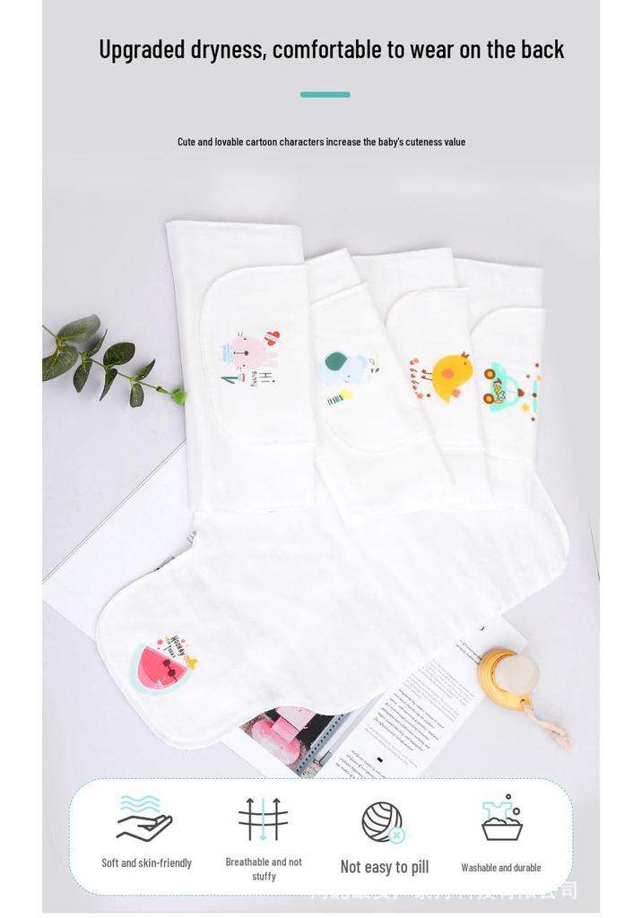 Toalhas de Gaze Absorventes de Suor de Algodão de 4 Camadas para Bebês, 3 Peças, para Recém-Nascidos e Crianças Pequenas