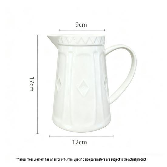 Nordic Ceramic Flower Vase & Microwave-Safe Jug with Handle – Creative Desktop Ornament Gift