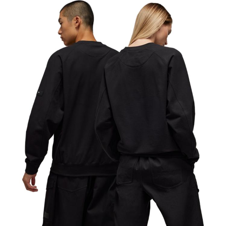 Y-3 Sweatshirts Unisex Black Crew Neck Moderate Regular IL3070