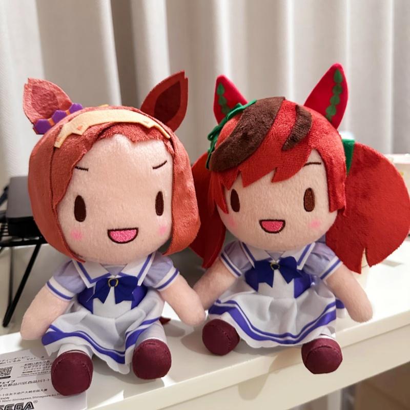 Genuine Uma Musume Pretty Derby Fuwa Petit Plush Dolls Kitasan Black Satono Diamond Manhattan Cafe Anime Fufu Toys For Gift