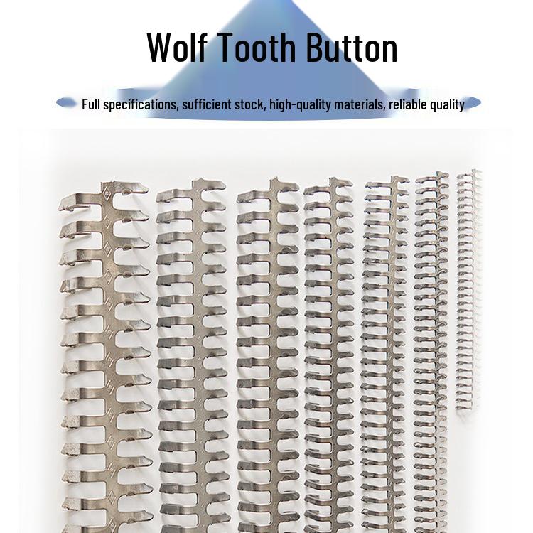 

Industrial Wolf Claw Self-Locking Conveyor Belt Buckle 15# (1 set, 2 pcs - 19 cm) for 2-3mm belts