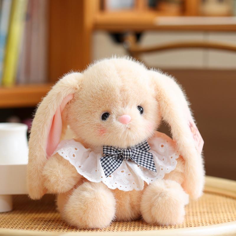 Cute Lop-eared Bunny Doll Plush Toy Little White Rabbit Doll Comfort Doll Couple Rabbit Birthday Gift