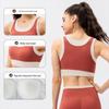 Women's High-Impact Integrated Contrast Yoga Sports Bra Vest