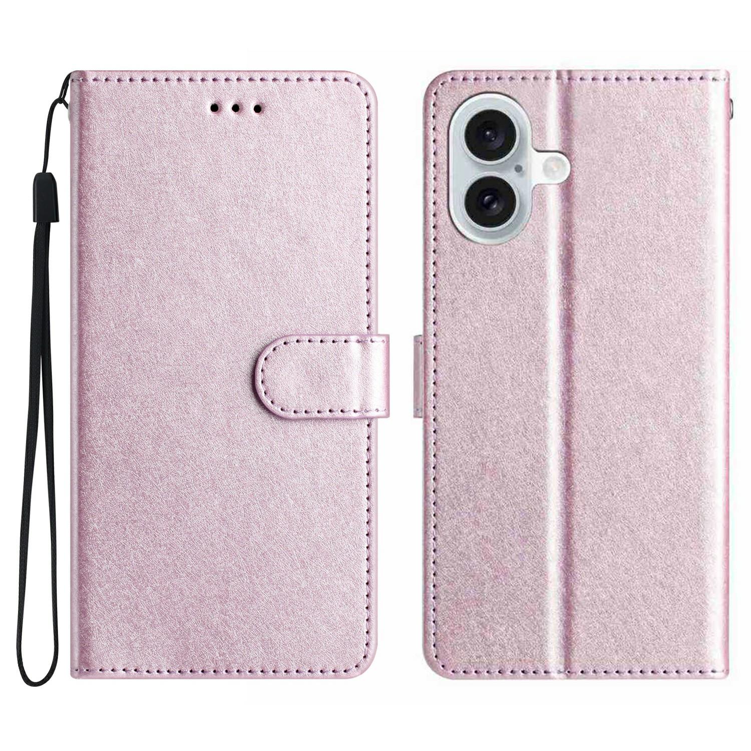 

For iPhone 17 Wallet Case Leather Folio Phone Cover Magnetic Clasp Light Purple