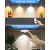 6 PCS RGB Rechargeable Night Lights with Remote Control Dimmable Timing Function LED Lights for Kitchen Cabinet Shelf
