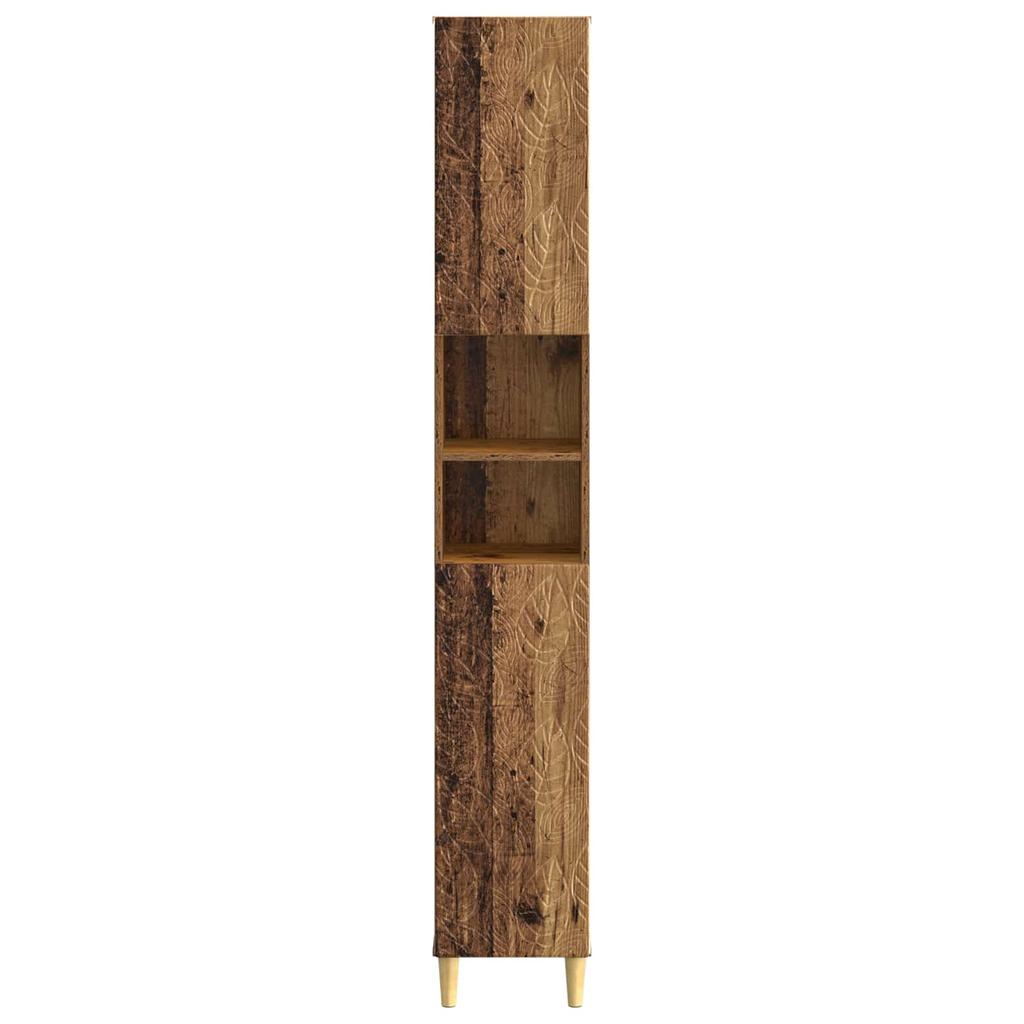 Bathroom Cabinet with Open Shelf DELFT Reclaimed Wood