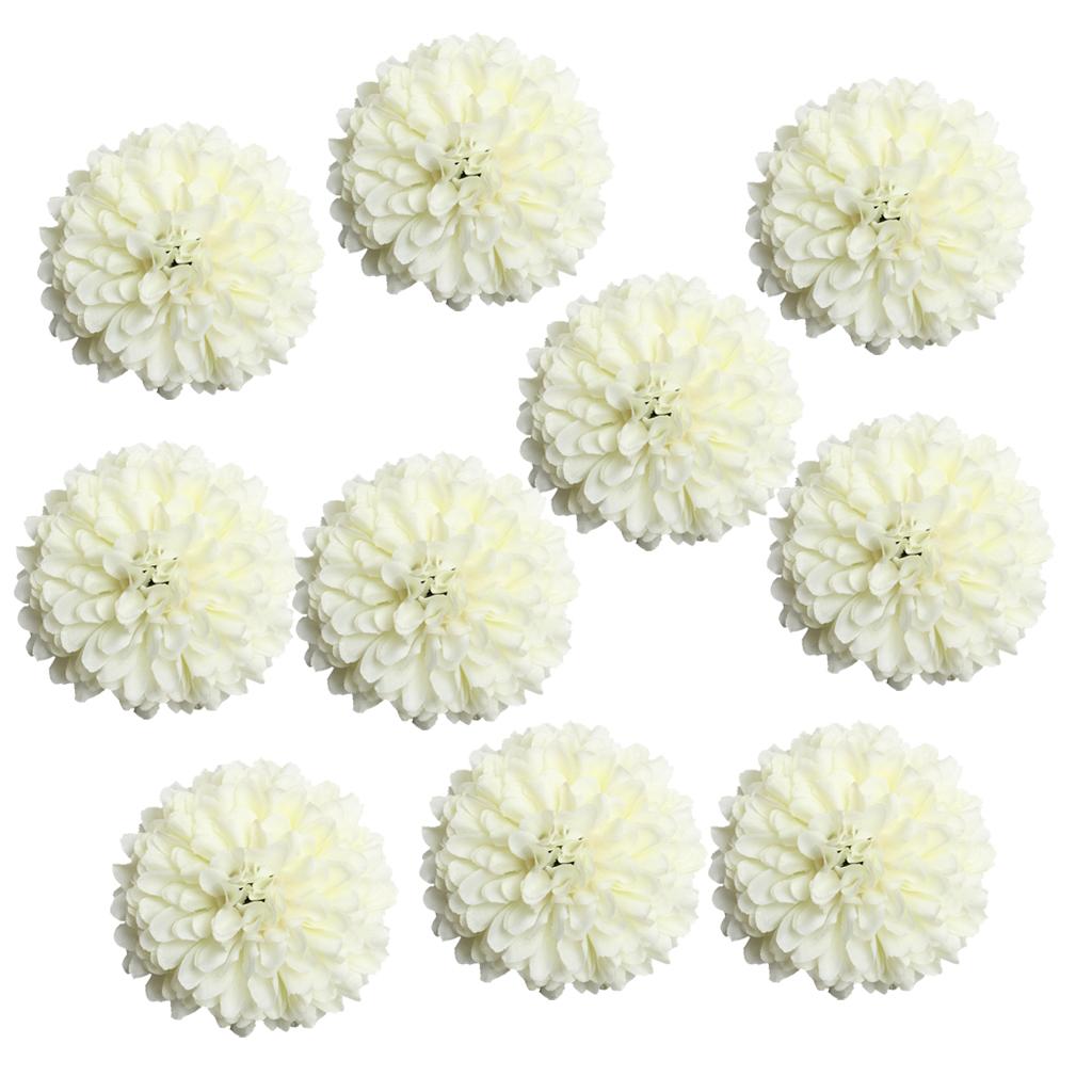 10 Heads Chrysanthemum Artificial Flowers Wedding Bride Bouquet Party Decoration