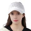 Summer Mesh Baseball Cap for Men Women Shiny Rhinestone Sun Visor Hat Outdoor Empty Top Hat for Beach Golf Tennis Baseball