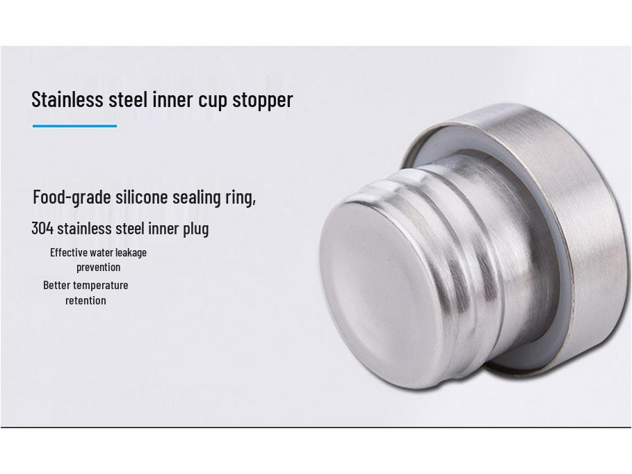 Isolerad utomhuskittel med stor kapacitet helt i stål med handtag i 304 rostfritt stål - Vakuum Sportvattenflaska