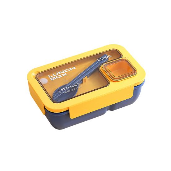 850/1100 ML lunsjboks Støvtett lokkrom Design Studenter bærbart Bento-koffert med skje spisepinner Daglig bruk