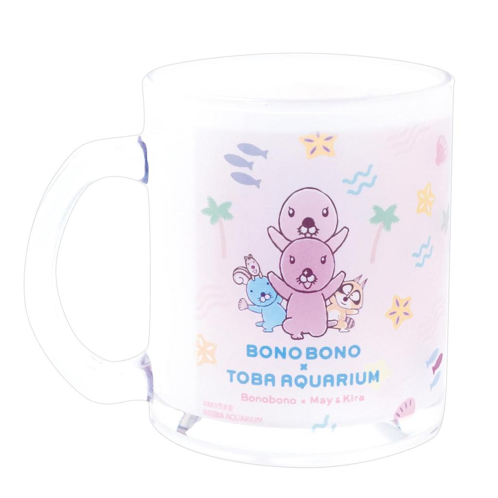 Kanesho Toki Bonobono X Toba Aquarium Collaboration Glass Made In 809130 (Kanesho Pottery) Mug, Approx. 320ml, "Friends," Japan,