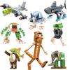 Creativity Building Blocks Italian Brainrot Tung Tung Tung Sahur Crocodile Aircraft Model Splicing Blocks Children's Toys Gifts