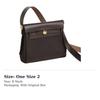 HERMES Herbag Zip Canvas With Leather Crossbody Bag, Shoulder Bag 20 Unisex Ebony H085414CCAC