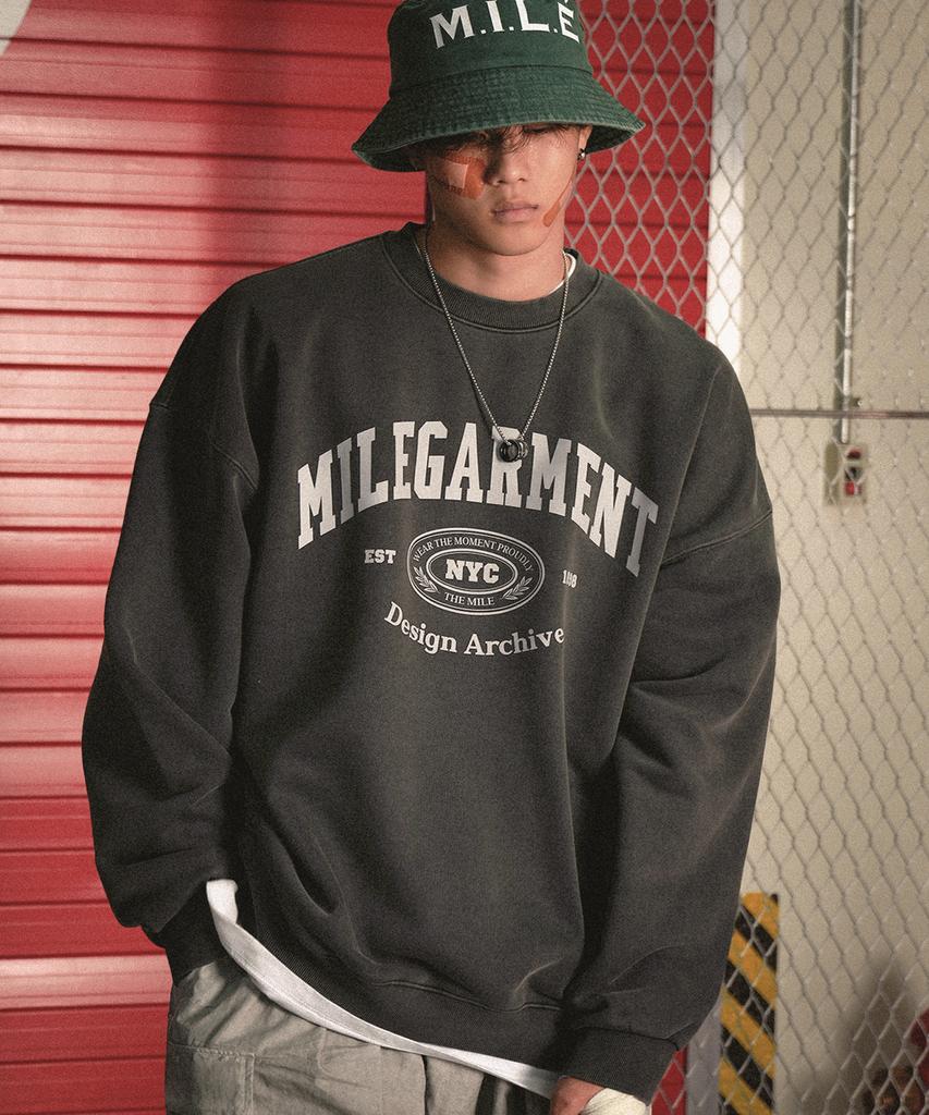Deomail Mile Garment Nyc Sweat Mtm_Pigment D.Gray