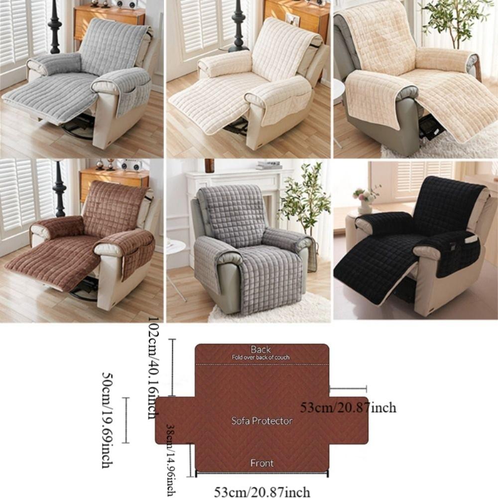 Wear Resistant Single-seat Slipcover Non-Slip Sofa Mat Durable Chair Cover  Living Room