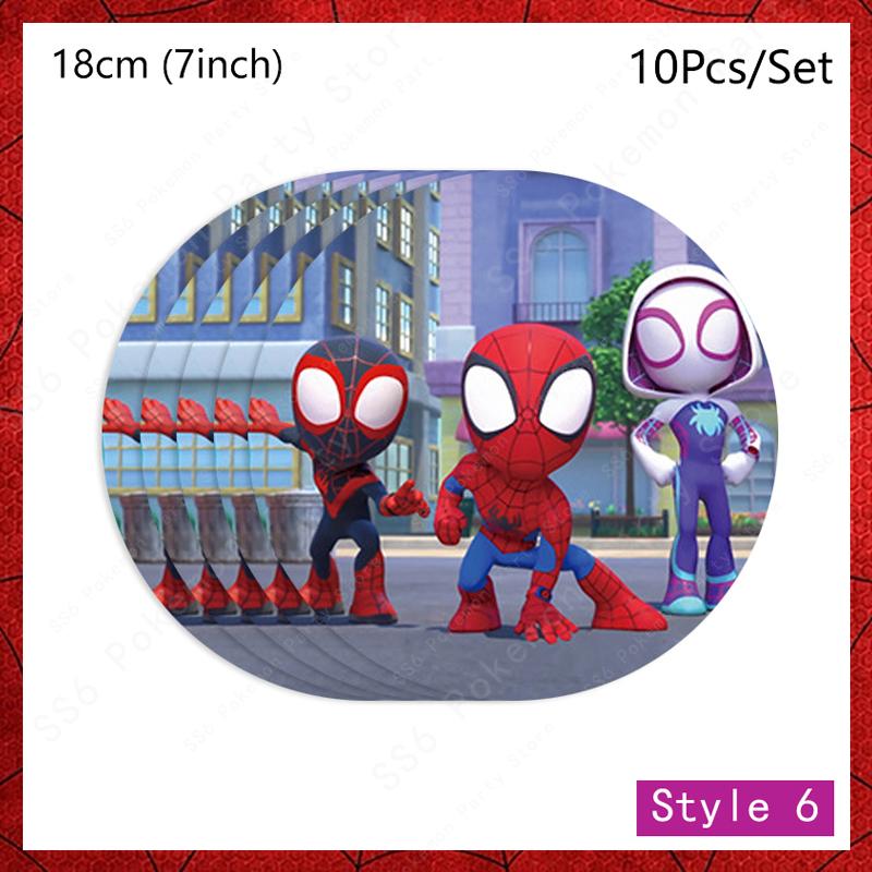 Spiderman Birthday Party Decor Itemations Disposable Tableware Plate Cup Napkins Bags Spidey Party Birthday Decor Itemation Supplies Set