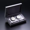 NARUMI Glassworks Breeze Clear Thermo Clock, 9.5cm Tall, GW1000-11058