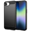 For iPhone 16e Case Carbon Fiber Texture Flexible TPU Brushed Phone Cover