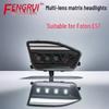 MAN EST Headlight Assembly: Foton H5 Super Bright LED, Black Gold Dual-Lens