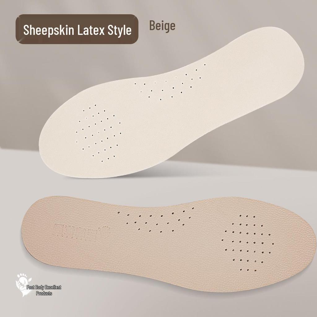 Footprint Prémiové kožené stélky z latexu: Tlumení nárazů, Deodorant, Super měkké, Proti únavě, Odvádějící pot pro sport.