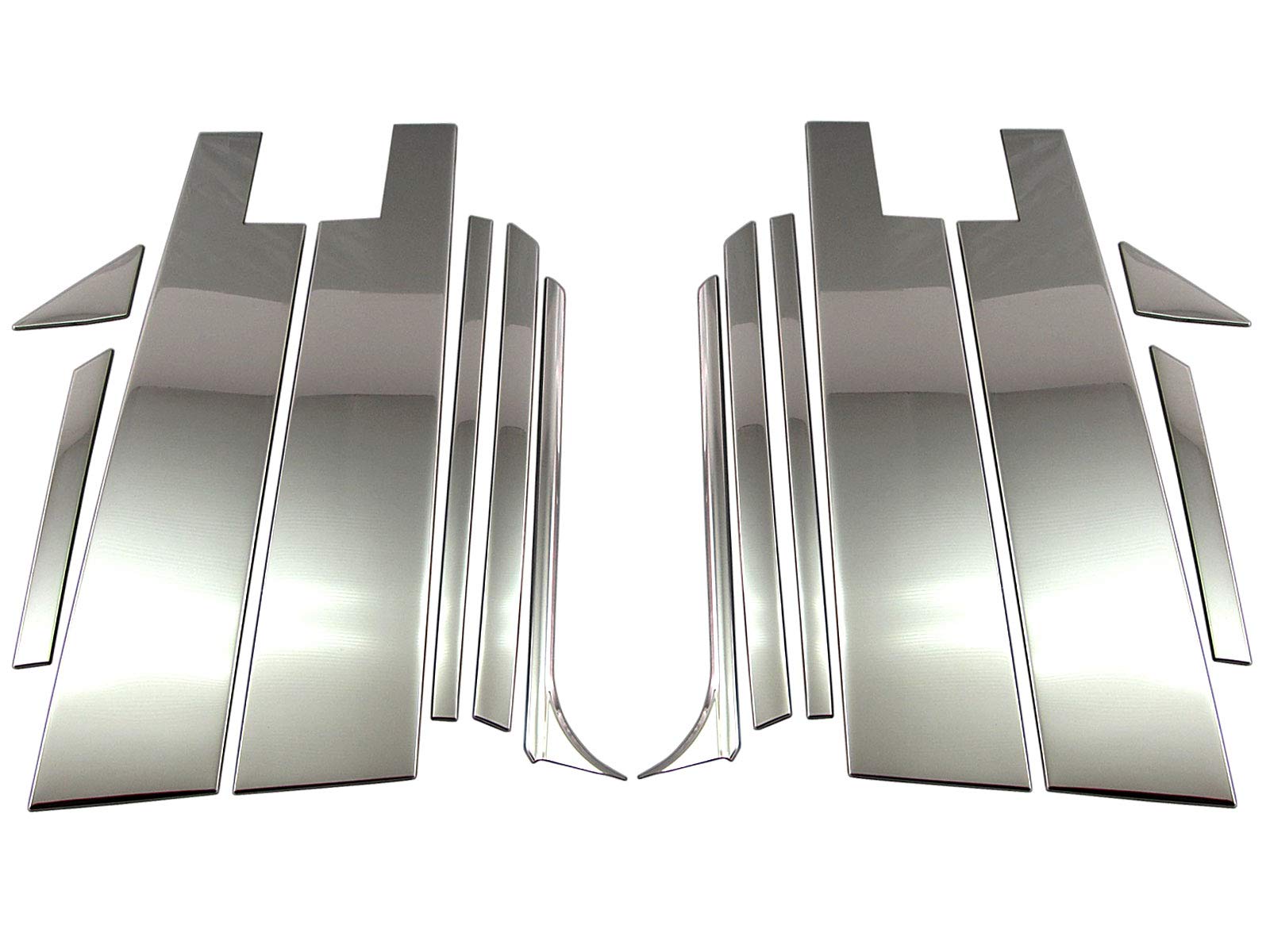 

BRIGHTZ Панели стоек из нержавеющей стали с козырьком для Toyota Harrier Hybrid и Harrier Hybrids Ultra-Mirror AXUH80/AXUH85 (PIL-SIL-436), 14 шт