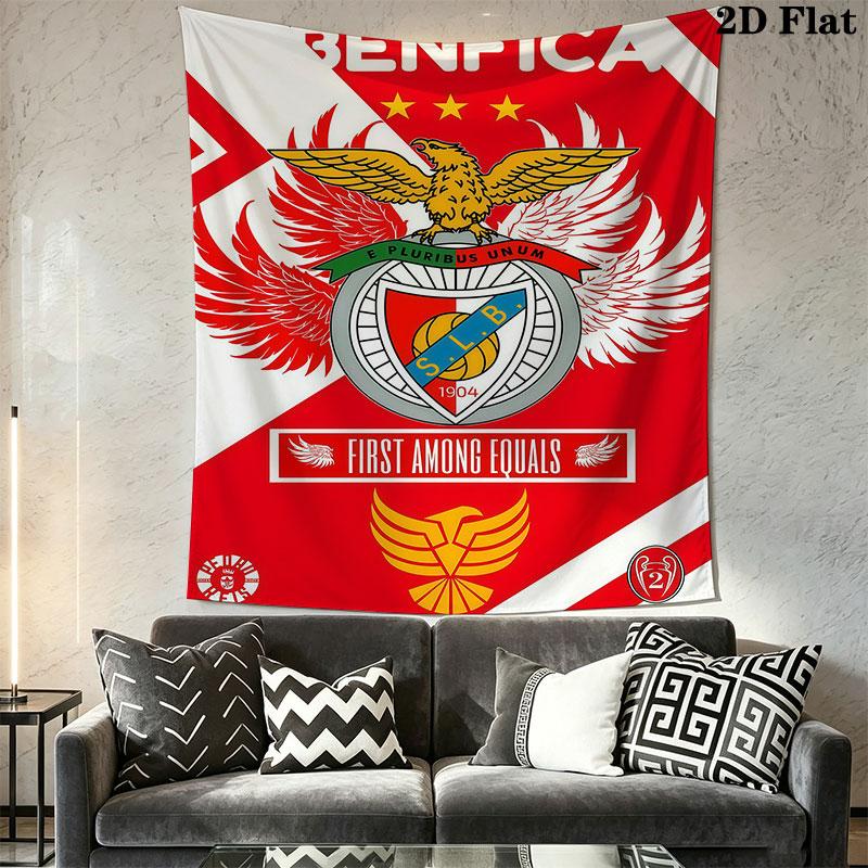 S.L. Benfica logo Wall Hanging Printed Fabric Blanket Decorative Tapestries for Bedroom Living Room Home Decor
