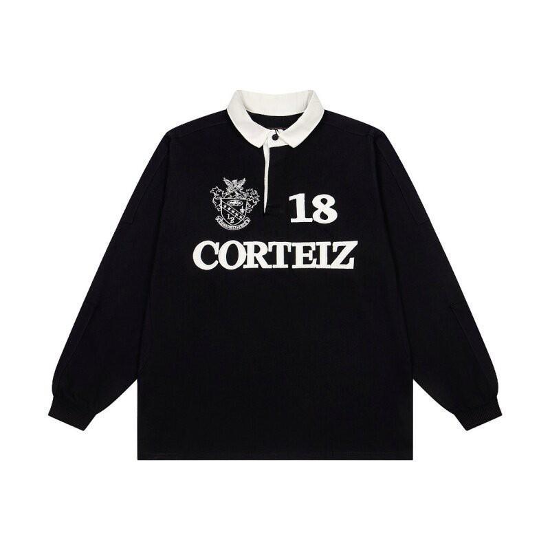 Corteiz Streetwear Embroidered Letter Polo Shirt
